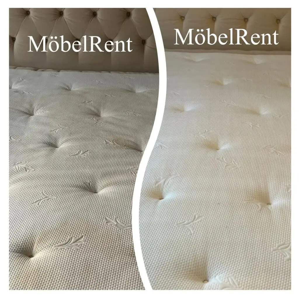 Kiss på madrass - resultat före och efter