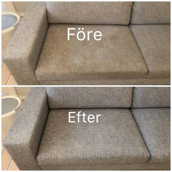 Tvätta soffa med ånga